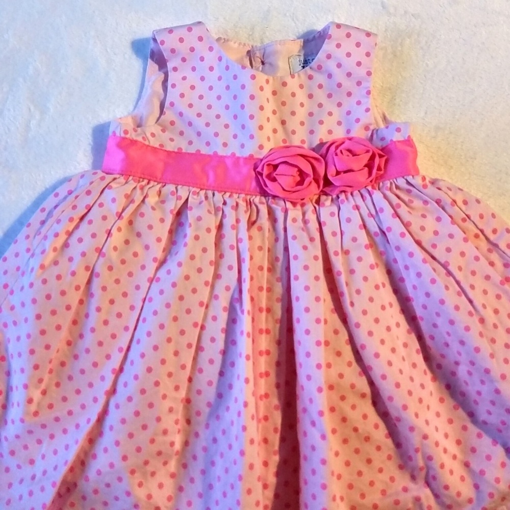 Carter's Just One You Pink Polka Dot 3mo Dress